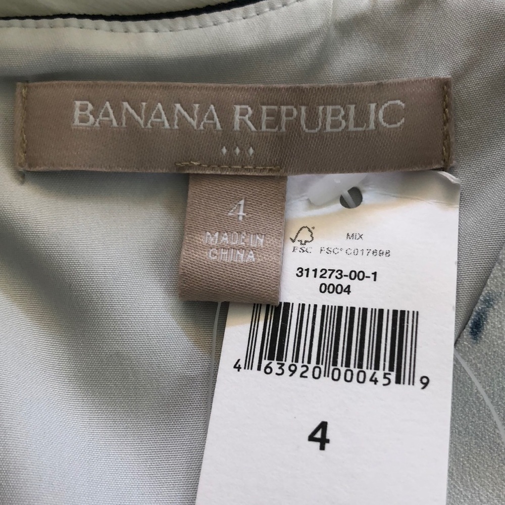 NWT Banana Republic Blue & White Floral Dress - Picture 5 of 8